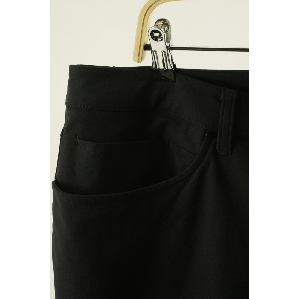 Lululemon ABC Classic Fit Warpstreme 5 Pocket Pants Men's 38 x 33 Black Woven - Picture 9 of 11